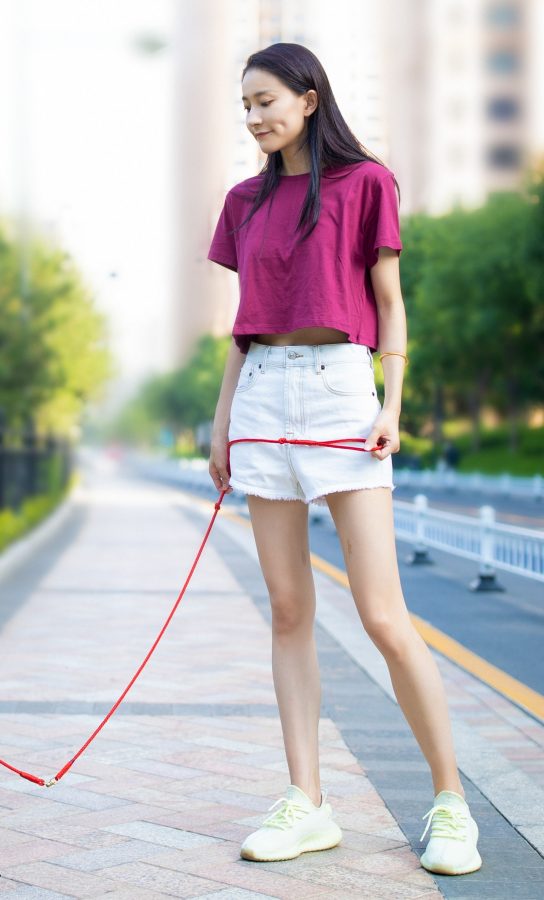 艺术体操美女张豆豆白短裤美腿无暇(3/3)