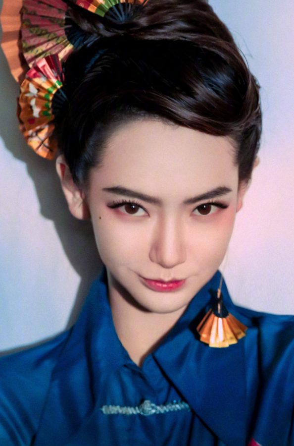 戚薇录制综艺节目《这样唱好美》腿是真的好(4/12)