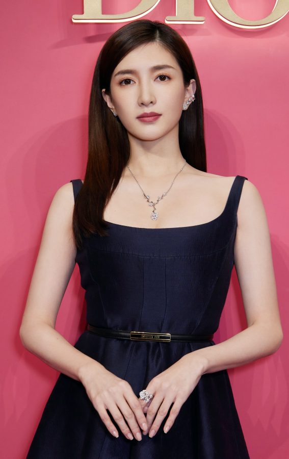 女明星江疏影玉足穿凉高跟出席迪奥酒会优雅迷人(3/9)