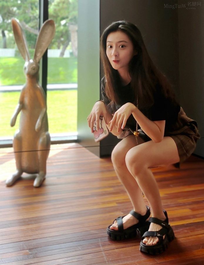 可爱的小兔子胡连馨纤细的美腿(1/2)