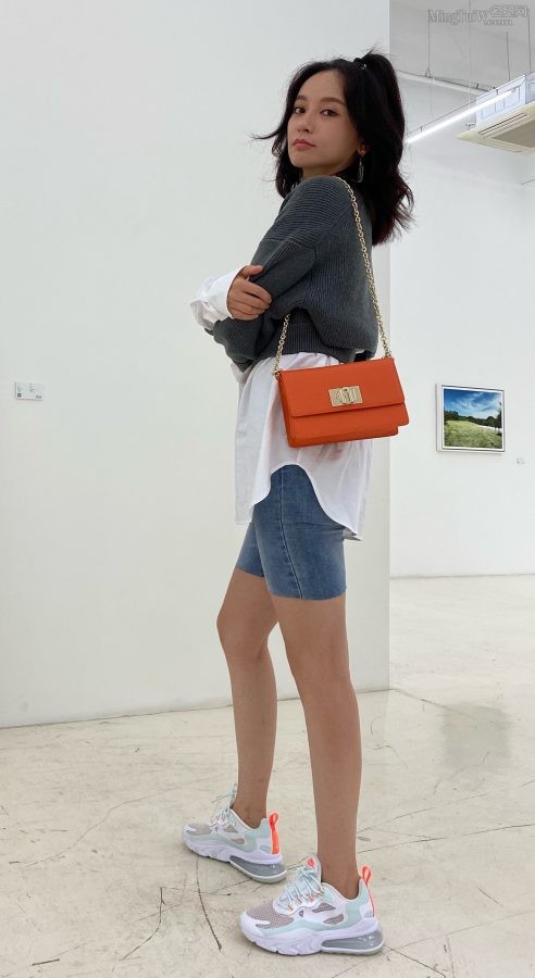 Shi Shi's five-point denim shorts tighten the calves(1/5)