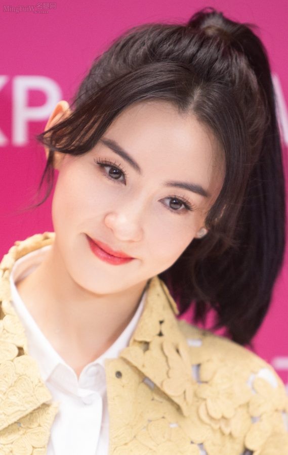 张柏芝马尾辫清新造型美腿细长(5/11)