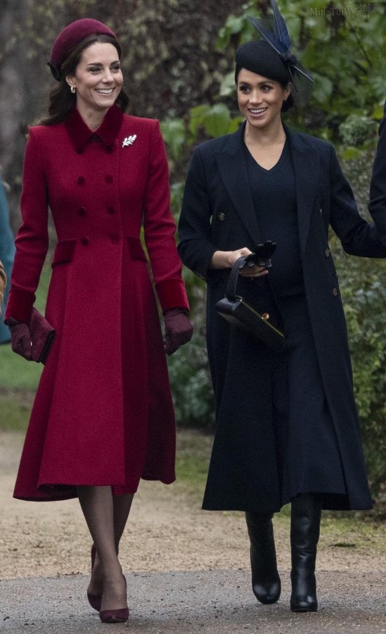 双王妃Kate Middleton(凯特)和Meghan Markle(梅根)同框出镜（第12张/共12张）