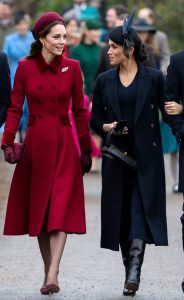 双王妃Kate Middleton(凯特)和Meghan Markle(梅根)同框出镜