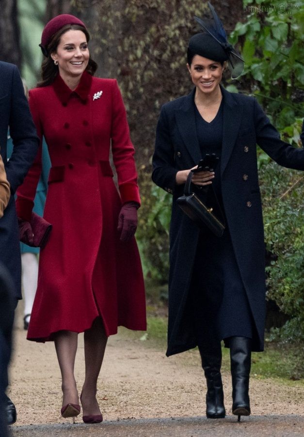双王妃Kate Middleton(凯特)和Meghan Markle(梅根)同框出镜（第4张/共12张）