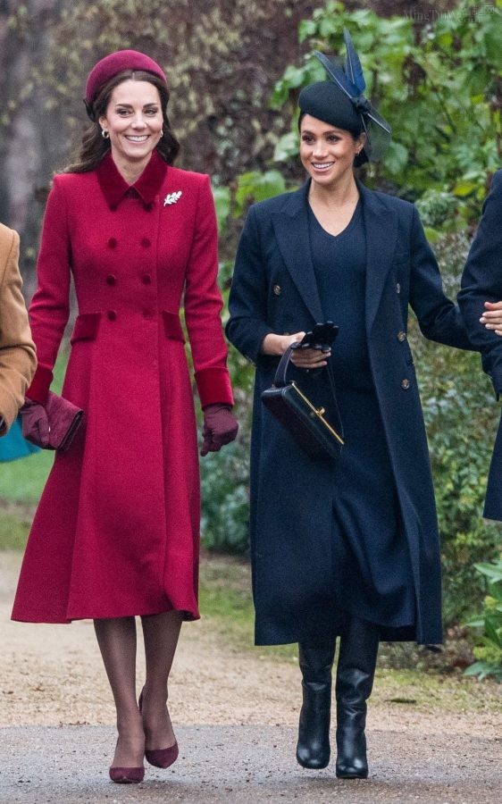 双王妃Kate Middleton(凯特)和Meghan Markle(梅根)同框出镜（第5张/共12张）