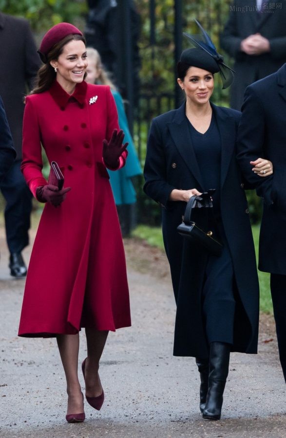 双王妃Kate Middleton(凯特)和Meghan Markle(梅根)同框出镜（第9张/共12张）