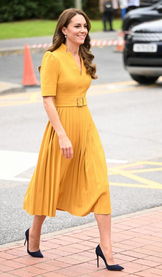 Kate Middleton脚穿超薄肉色丝袜配Gianvito Rossi细高跟鞋(5/19)