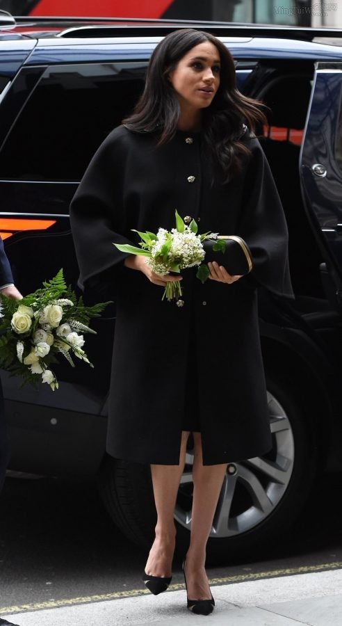 梅根Meghan Markle白腿穿细高跟街拍图(2/9)
