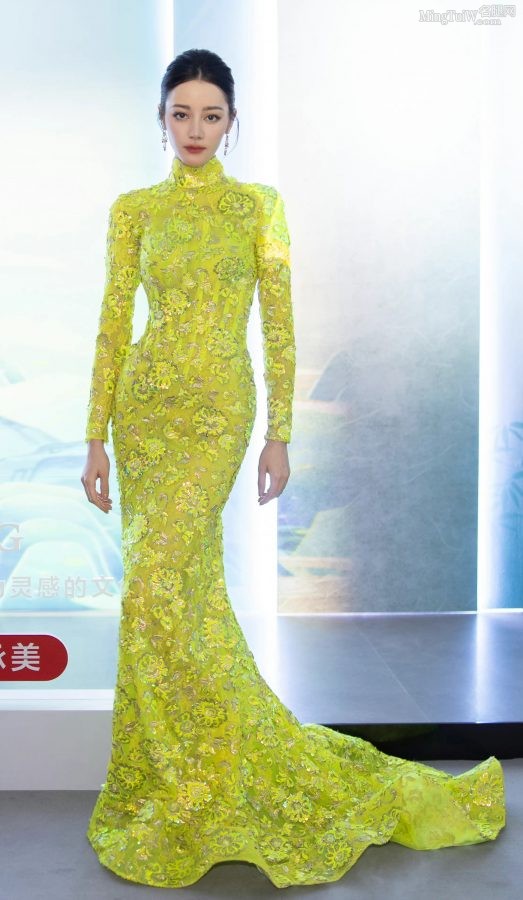 迪丽热巴身穿修身露背礼服大秀玲珑有致好身材(14/15)