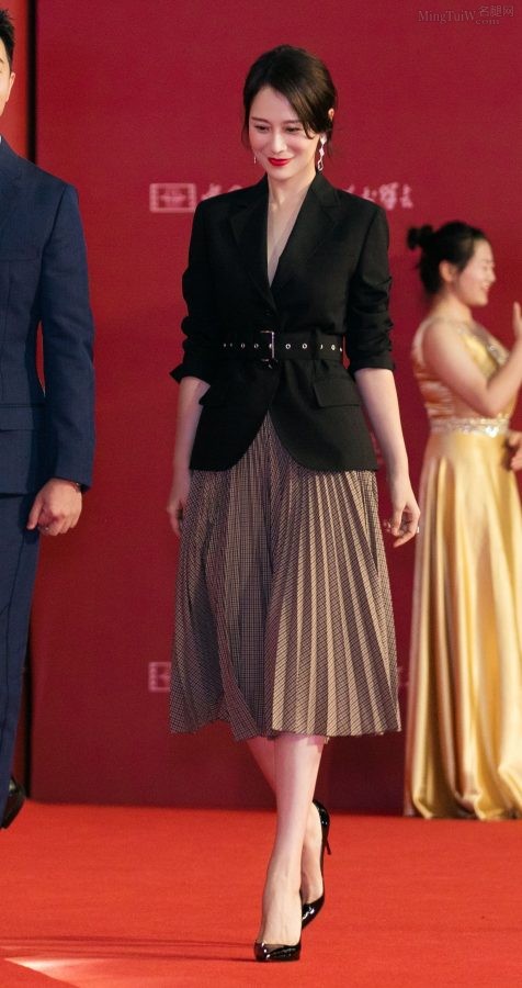 颁奖礼上女星海清脚踩尖头高跟展知性风情(5/10)