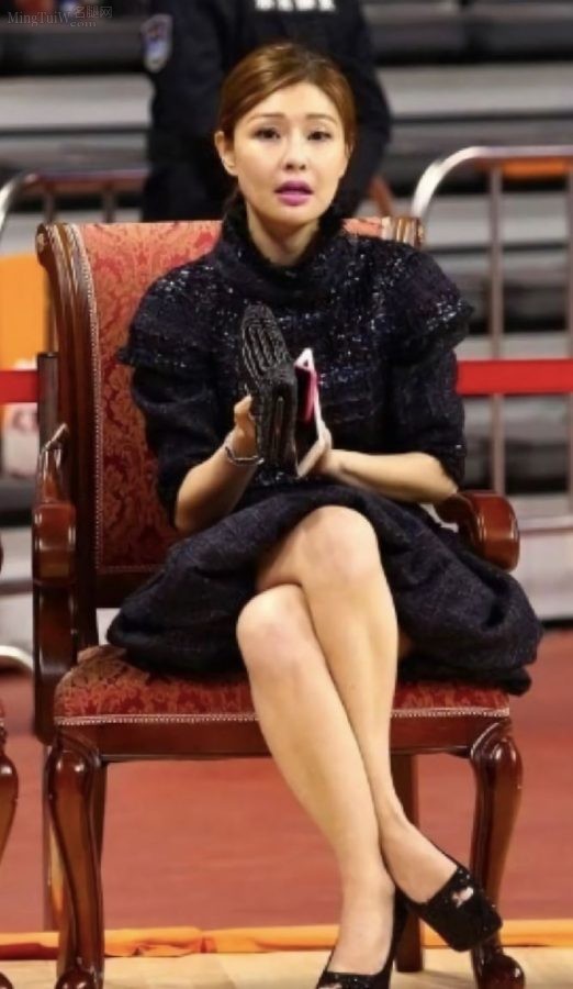广东宏远女老板吴迪美腿穿防水台高跟看球(2/3)