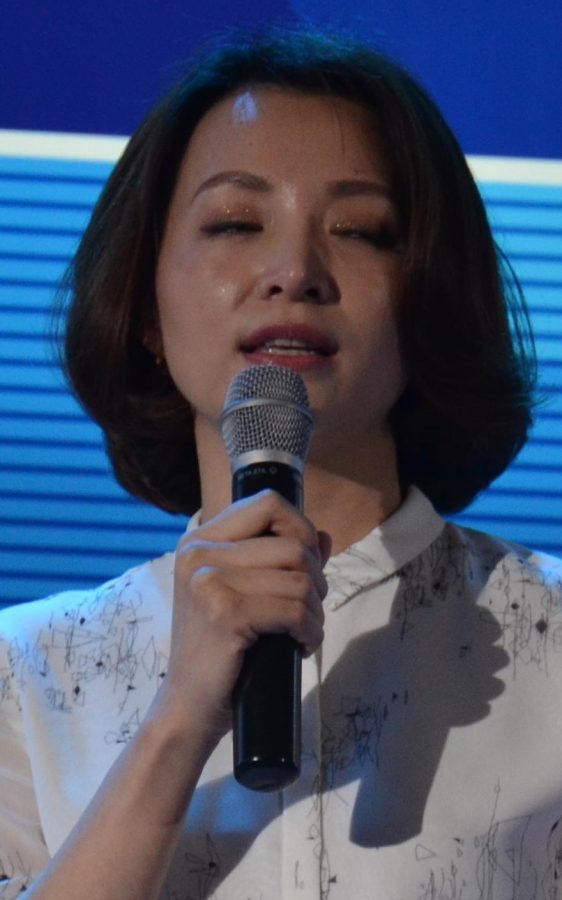 董卿脚踩尖头细高跟主持现场无修照(7/7)