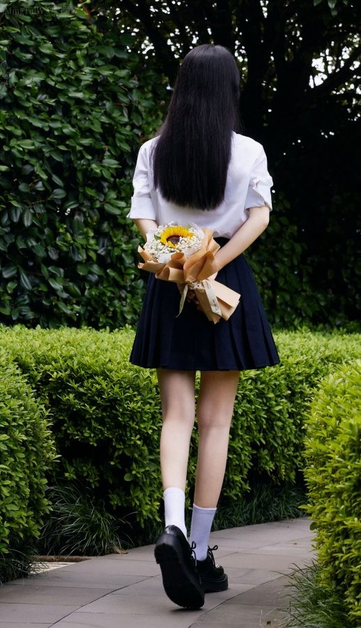 赵丽颖清纯学院风打扮，白皙玉腿少女感十足(3/4)
