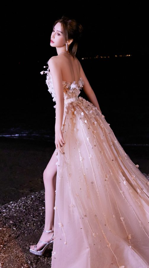 金鸡奖颁奖礼杨颖穿高开叉礼服秀出神仙长腿(10/40)