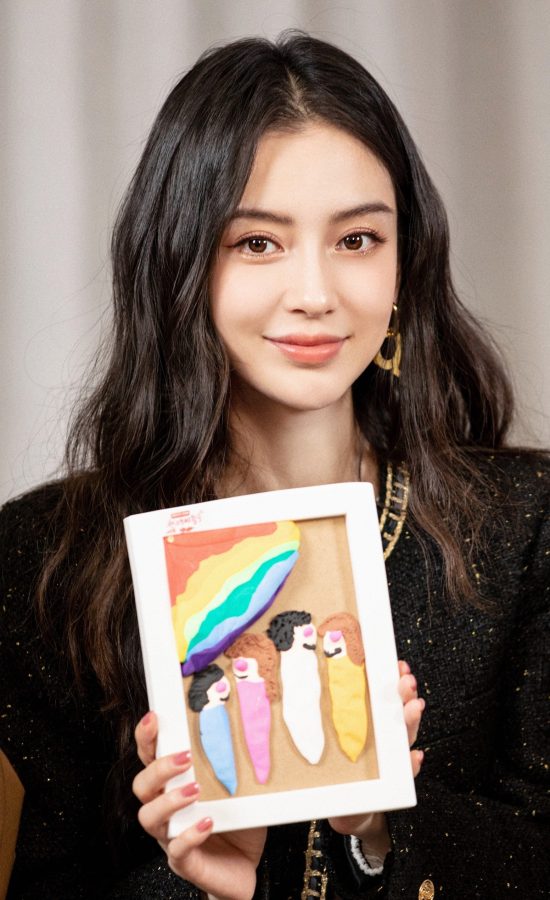 《心动的信号》美女明星杨颖长发美脸勾人(5/6)