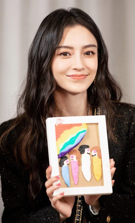 《心动的信号》美女明星杨颖长发美脸勾人(6/6)