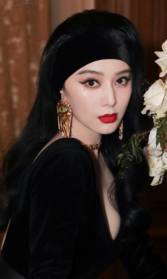 人美胸大的时尚美女明星范冰冰嘴唇红颜皮肤白皙(6/13)