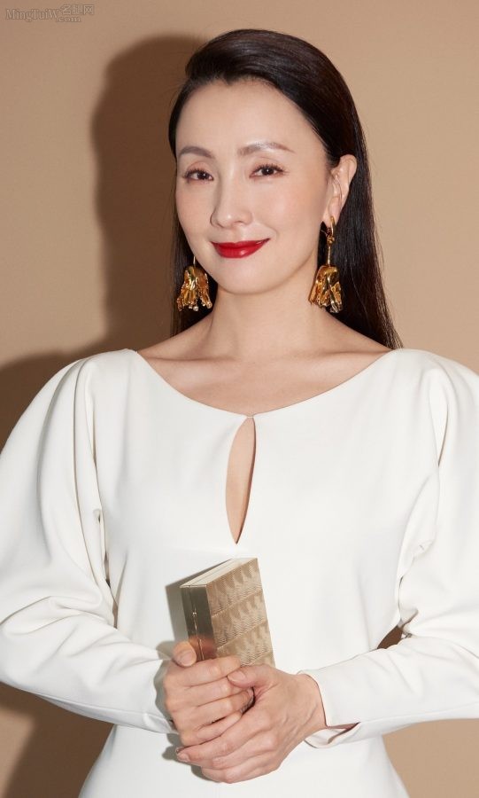成熟气质女演员陶虹穿开衩裙露出肉丝袜腿(3/4)