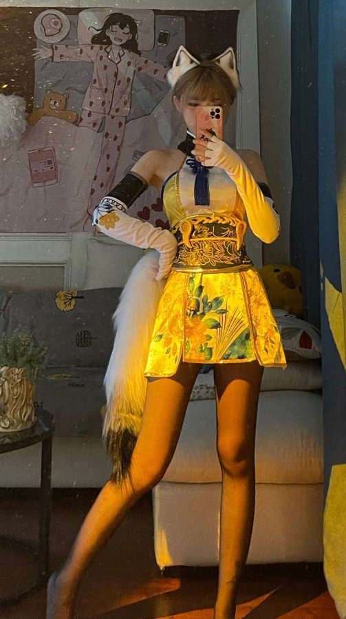周淑怡COS猫女郎腿穿黑丝很会玩(1/6)