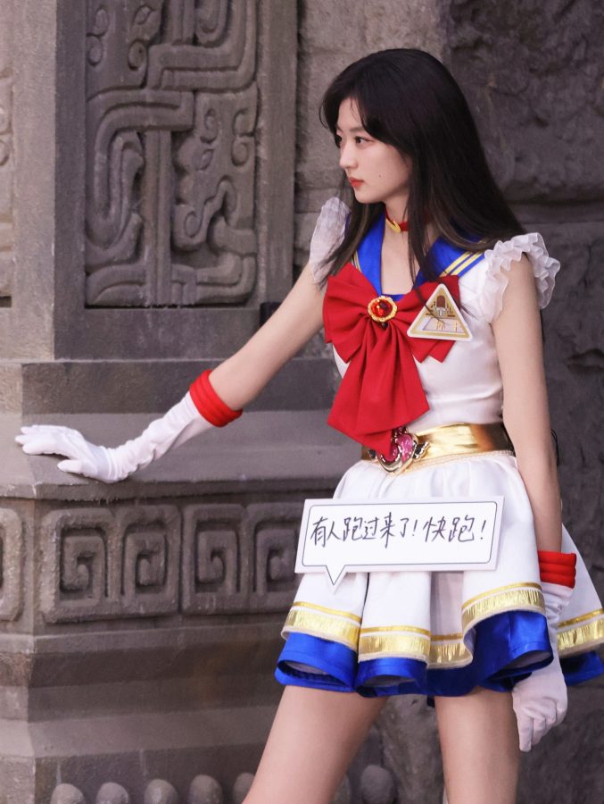 美少女战士孙千腿穿肉丝袜录制综艺节目《萌探探探案》(8/8)