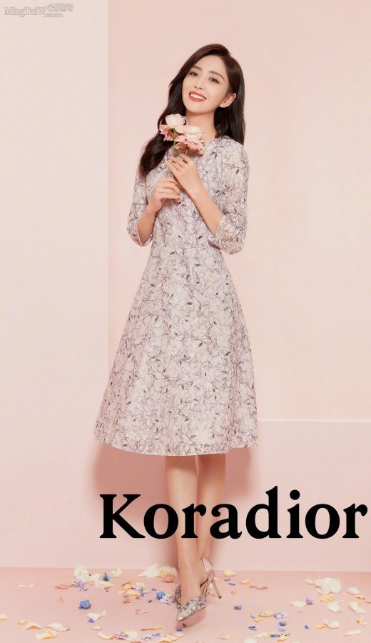 Koradior珂莱蒂尔代言人佟丽娅美腿高跟优雅浪漫(7/8)