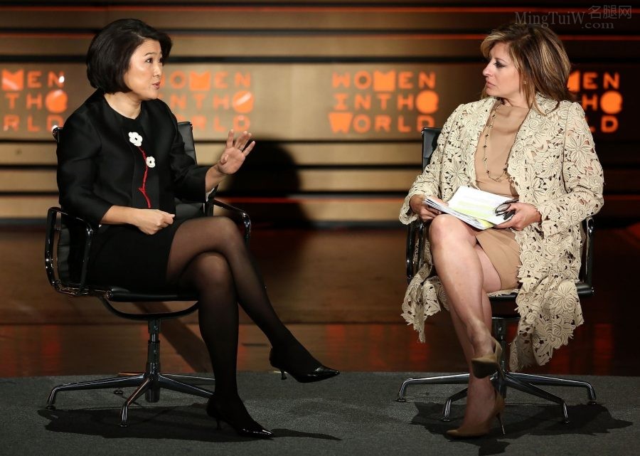 世界女性峰会上张欣对话记者Maria Bartiromo(2/7)