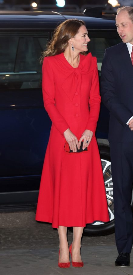 英国王妃Kate Middleton红裙红高根质感肉丝(2/7)