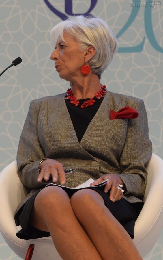Christine Lagarde腿穿肉丝袜出席B20峰会（第5张/共8张）