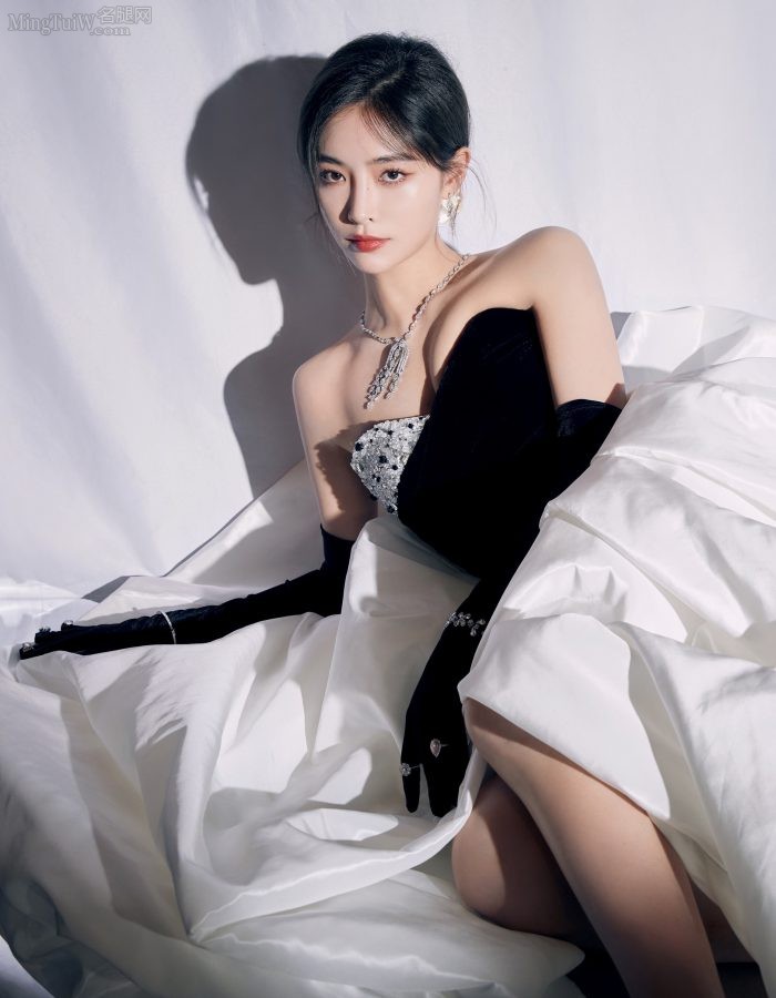 美女歌手许佳琪穿一身低胸礼服挤沟（第1张/共4张）
