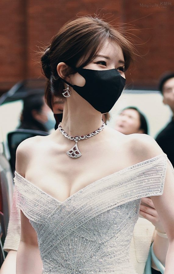赵露思身着抹胸礼服大秀饱满小白兔(17/20)