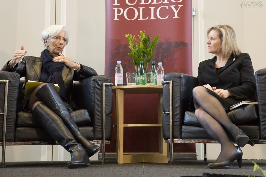 前国际货币基金组织总裁Christine Lagarde对话前美国贸易代表（第3张/共4张）