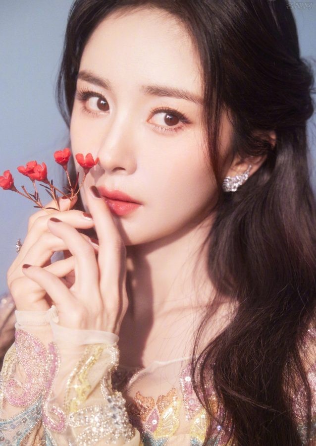 女神杨幂穿薄纱裙美腿半透(4/4)