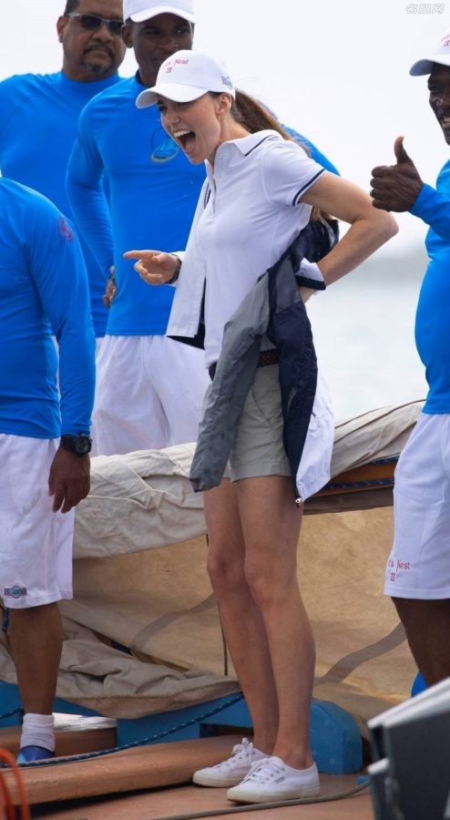 英国王妃Kate Middleton休闲装美腿外出(6/8)