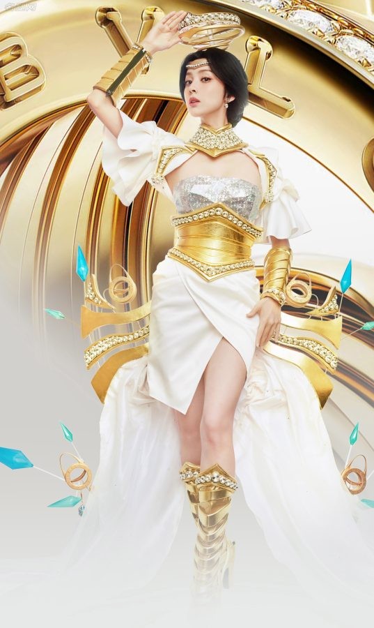 古力娜扎全新联名芈月皮肤大秀美腿(2/5)