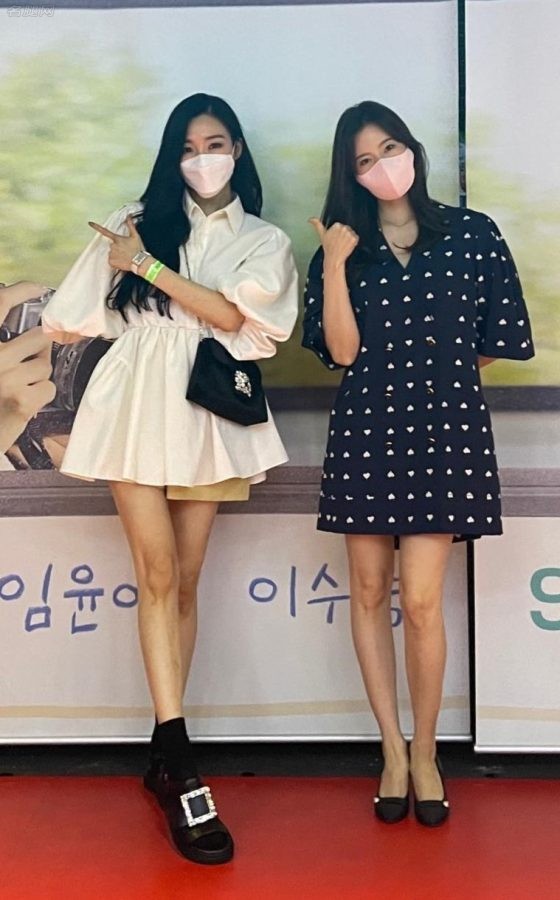 韩国美女林允儿、黄美英、李顺圭坐在沙发上秀腿(3/4)