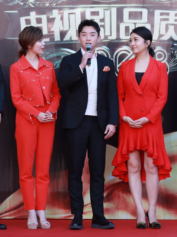 高晓菲和江珊共同现身电视剧品质盛典红毯各有风韵(2/10)