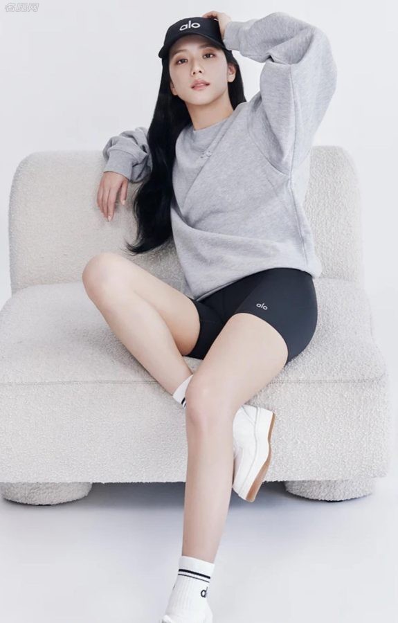 金智秀多套服饰运动短裤瑜伽裤长腿美丽(9/10)