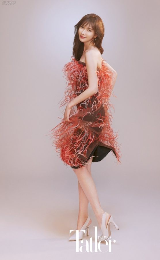 美女模特林志玲穿透视裙秀腿给杂志拍摄封面写真(4/6)