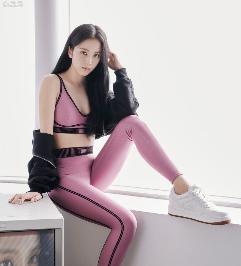 金智秀多套服饰运动短裤瑜伽裤长腿美丽(2/10)