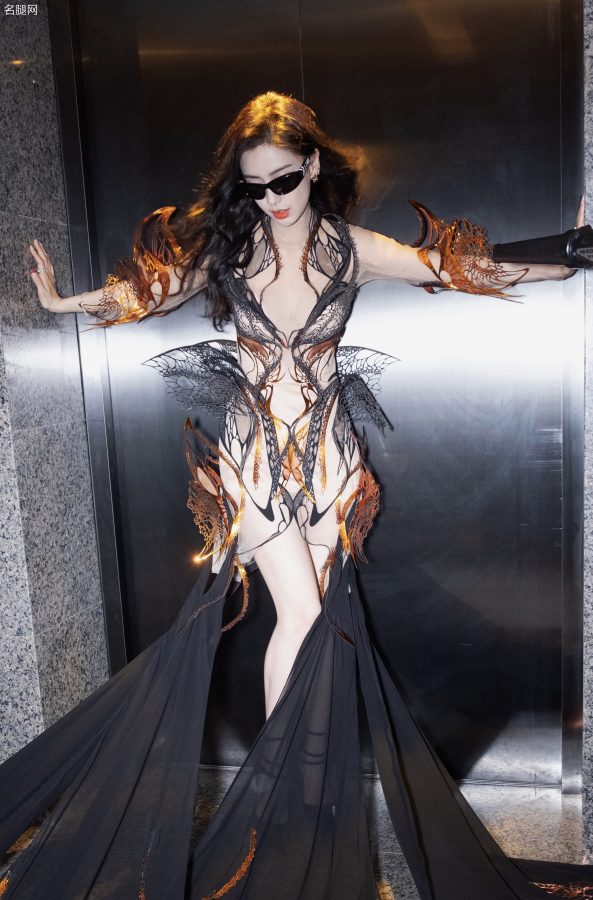 美艳女战神Angelababy薄翼长裙美腿半露(14/14)