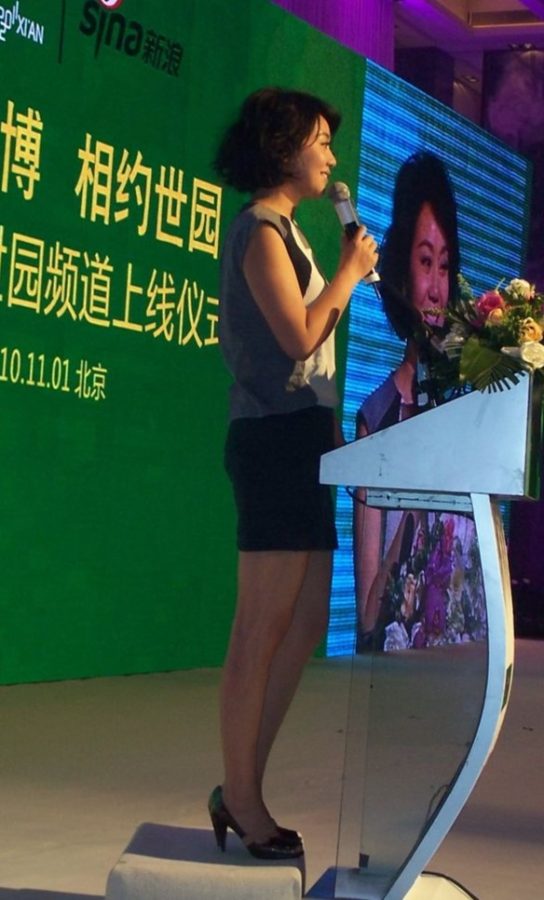 闫妮一双大长腿踩高跟鞋出席世博活动(2/6)