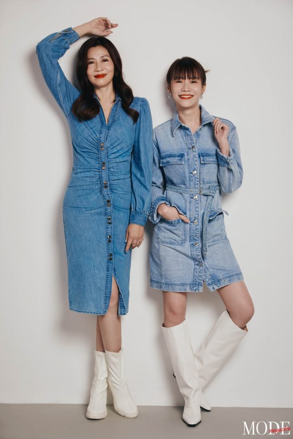 演员陈炜和女儿张思乐为杂志拍摄写真(1/7)