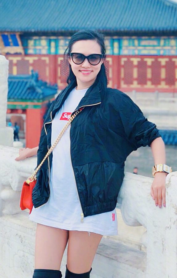 王曦梁美腿穿长靴在天坛拍照(7/7)