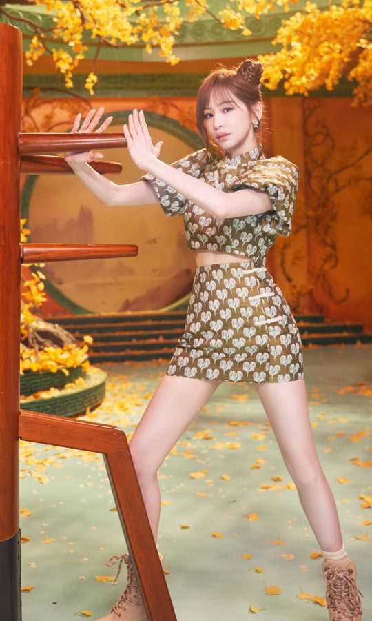 王心凌穿超短裙细美腿打咏春拳(1/3)