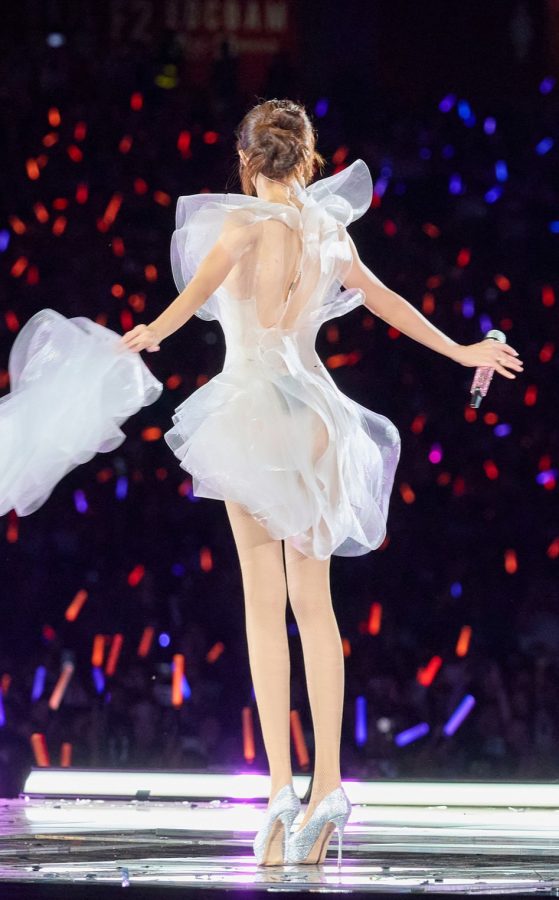 莫文蔚演唱会上穿飘逸纱裙大秀丝袜美腿(25/30)