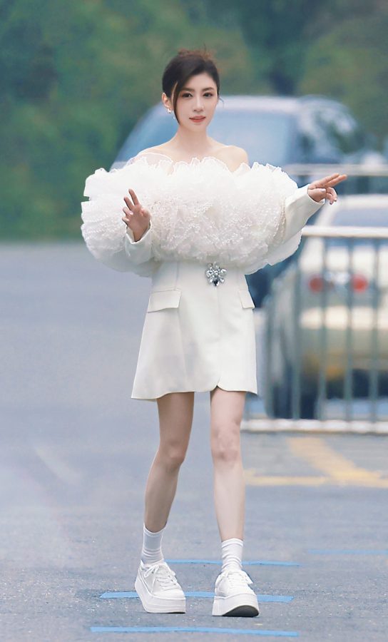 女明星贾静雯街拍超细腿(3/9)