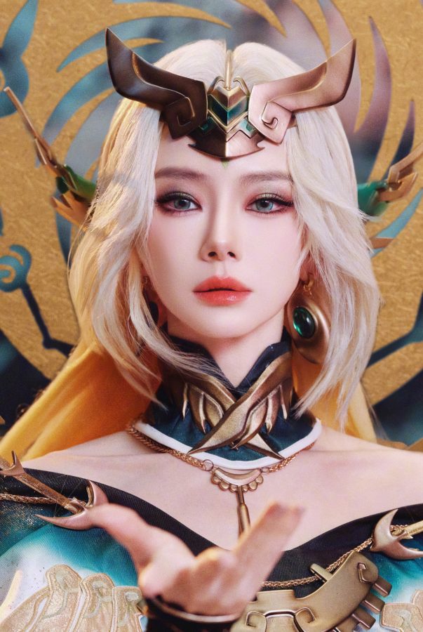 戚薇化身长腿王者荣耀海月金乌负日皮肤精彩上线(8/8)