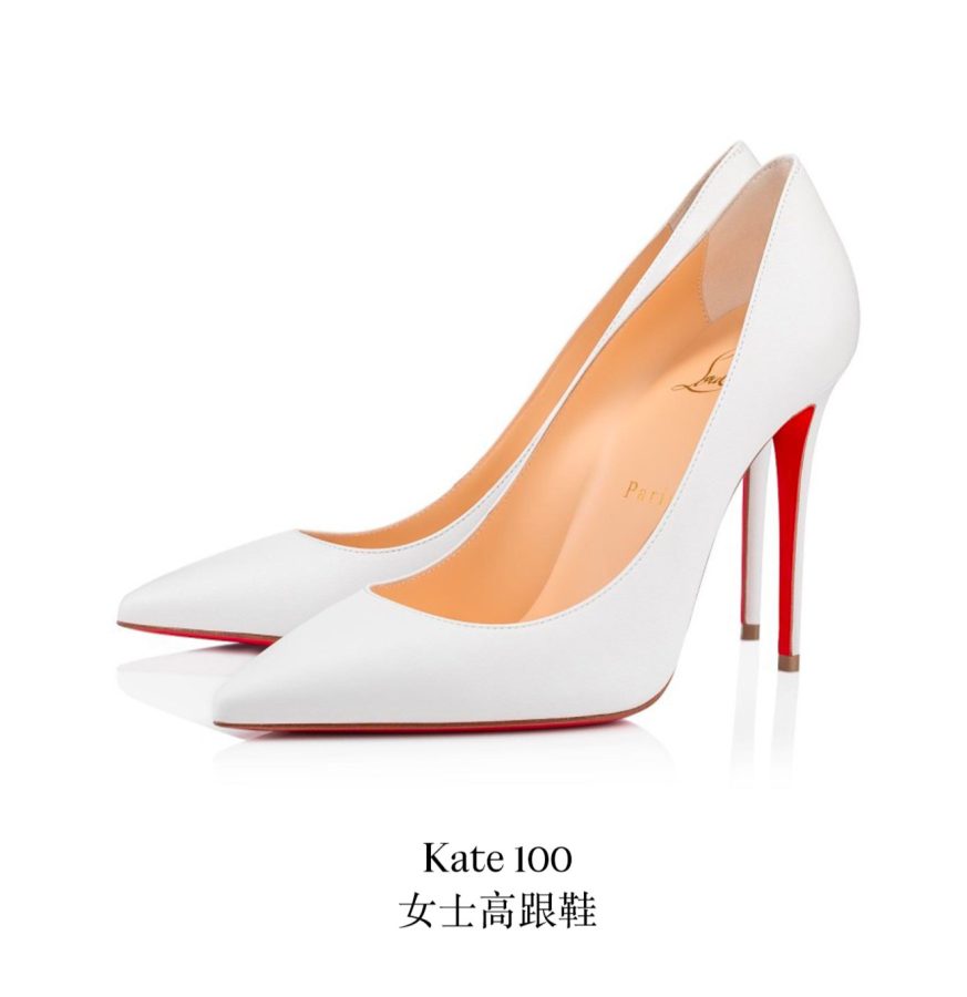 Yang Mi wears Christian Louboutin's red and white high heels, showing her elegant and sexy charm(8/8)