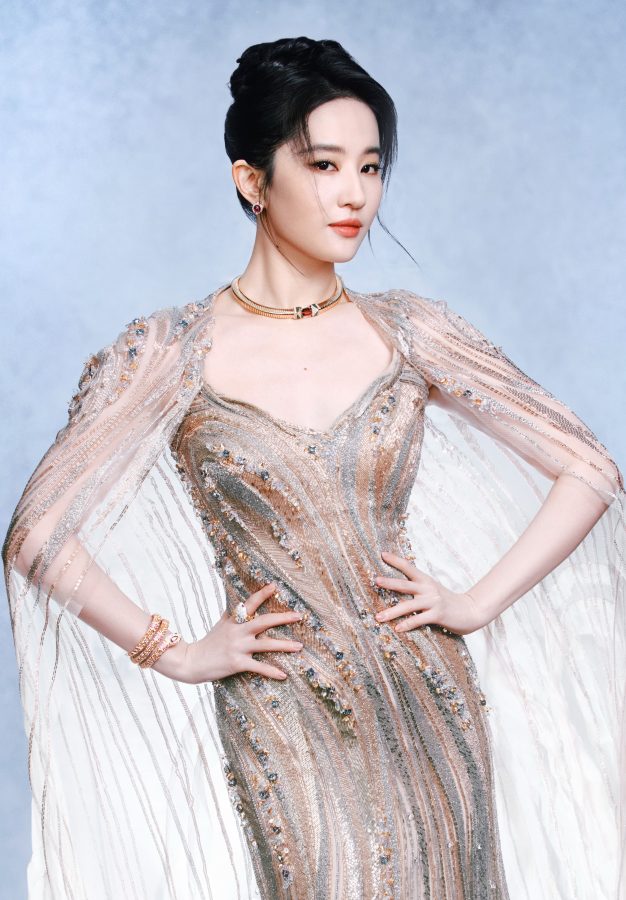 仙女刘亦菲穿低胸裙领取电视剧导演大会年度女主角(7/9)